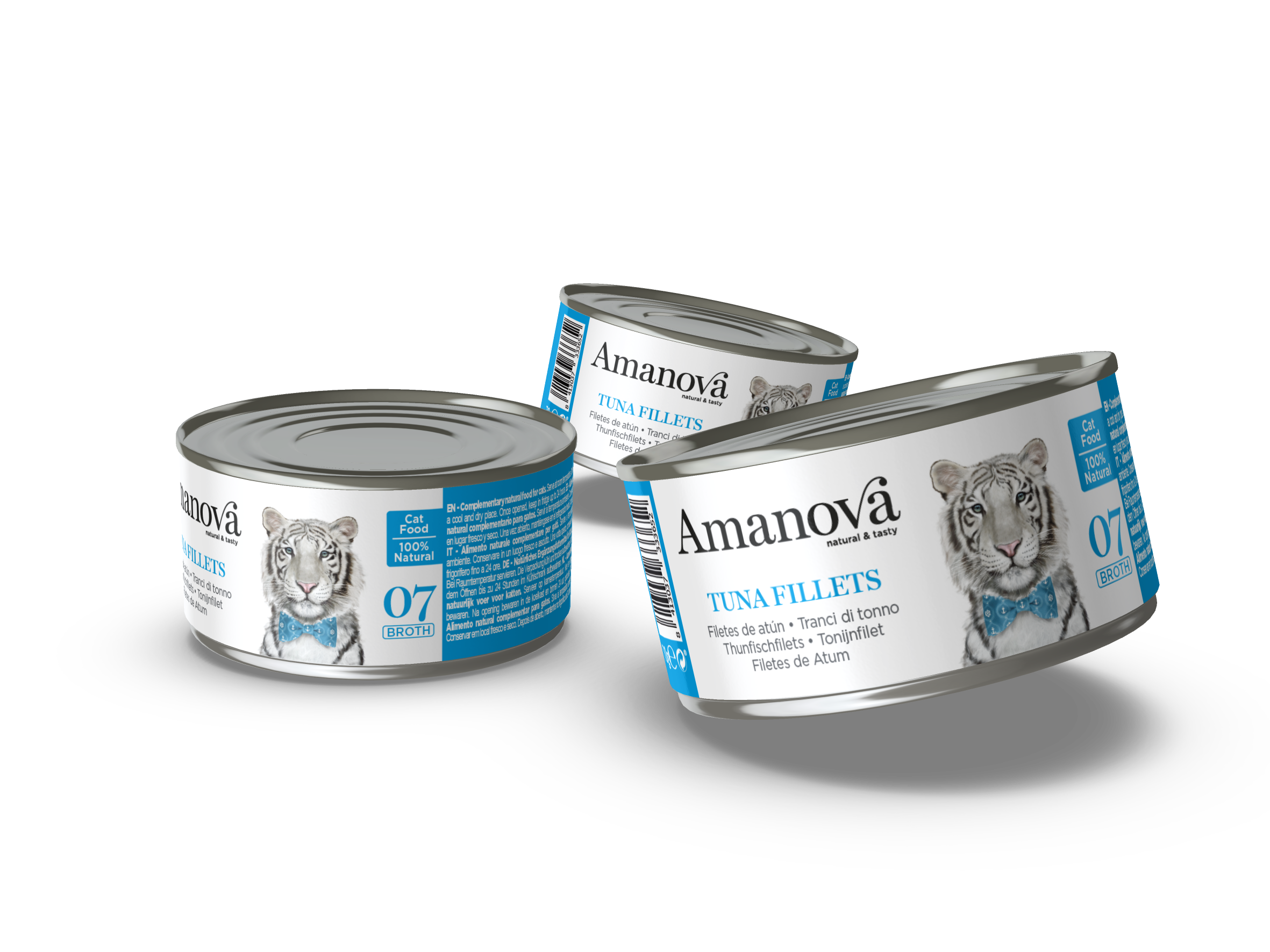 Amanova Canned Cat Tuna Fillets Broth - 70g